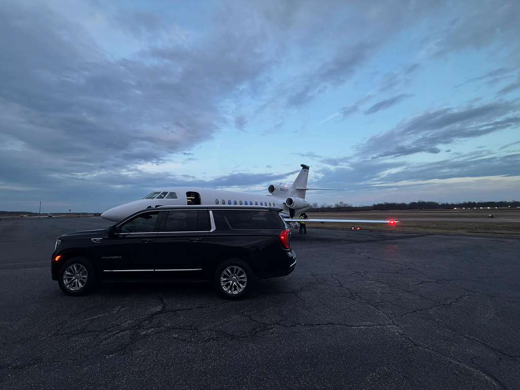 Black Sea Limo VIP transfer near private jet